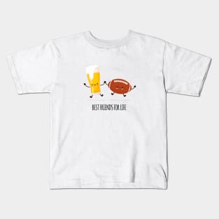 Beer and Football Best Friends Kids T-Shirt